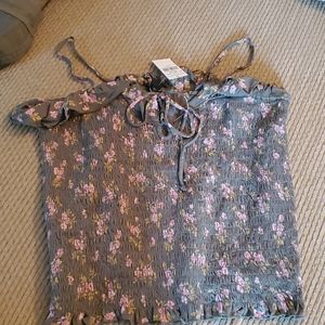 American Eagle ruched top